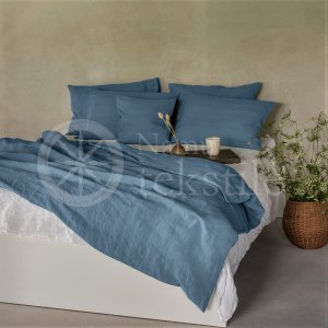 Linen bedding BLUE